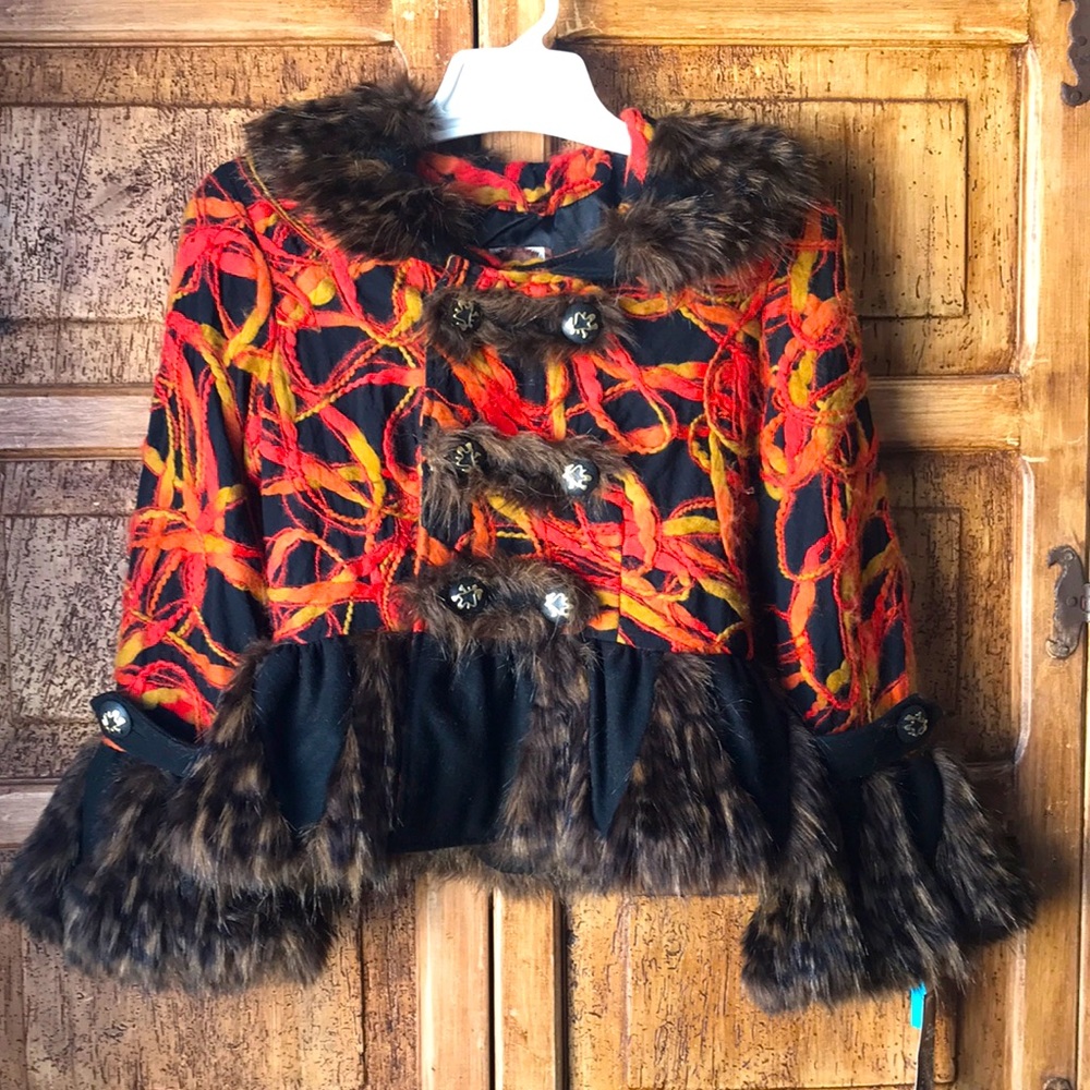 Starling Autumn/Winter Mohair Fur Collar Blazer Jacket